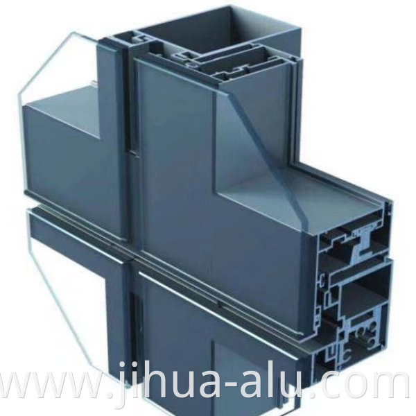 Structural Hidden Frame Stick Glass Aluminum Curtain Walls